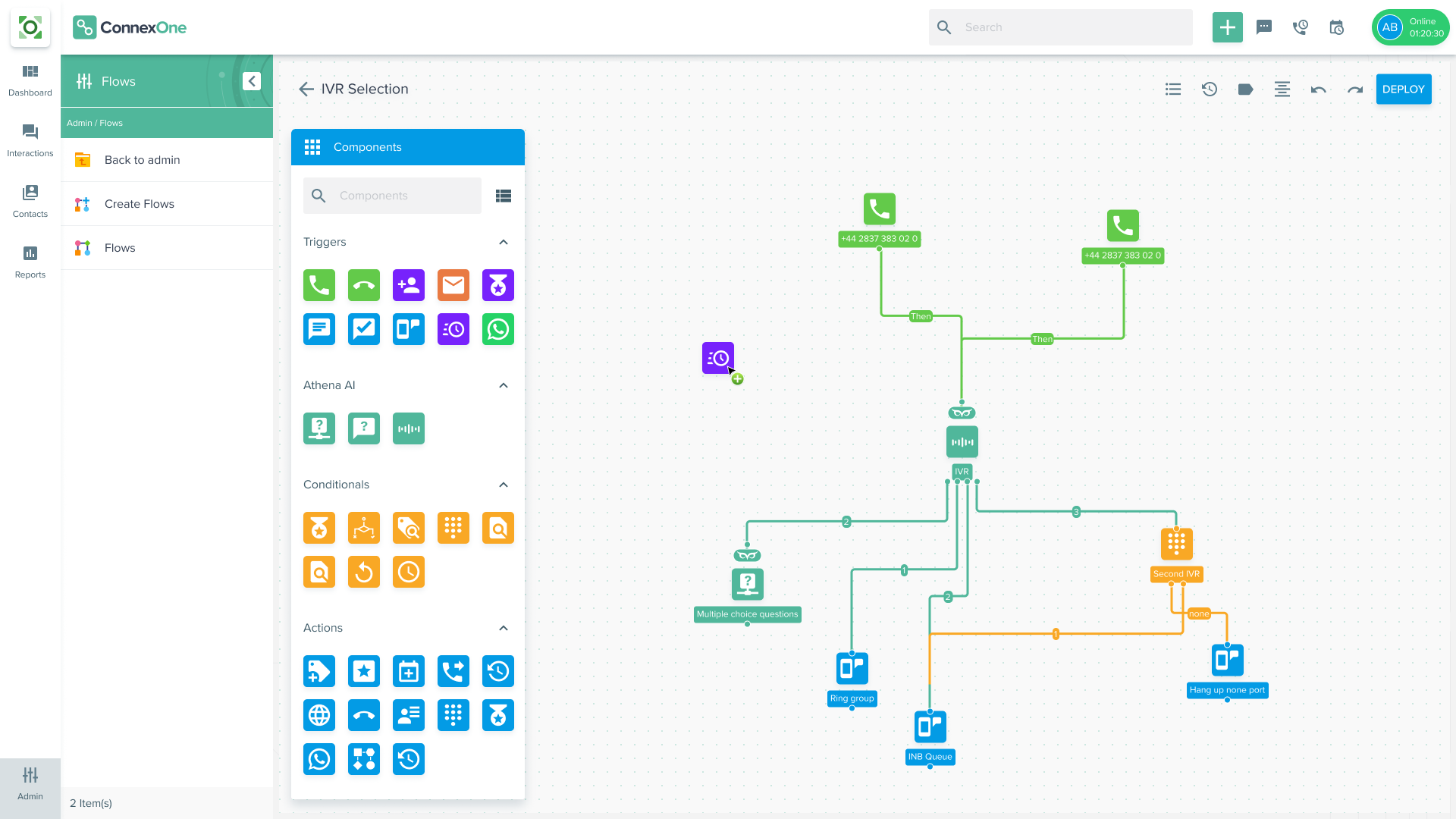 An example of a customer journey map actioned and automated with Flow